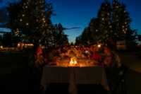 Sunset dinner at an Open House at Vintages; Andrea Lonas photography
